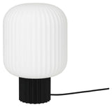 Lolly Bordlampe Sort/Opal Hvid, Ø20 - Unoliving.com