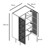 Louvre Højskænk, Røget Eg - Unoliving.com