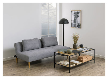 Lucca Sovesofa m. 2 puder, Lysegrå stof - Unoliving.com