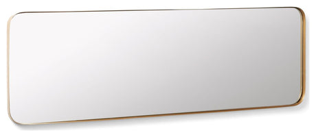 MARCO Spejl m. guld metal ramme, 150,5x55 - Unoliving.com