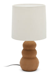 Madsen Bordlampe m. hvid skærm, Terracotta - Unoliving.com