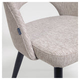 Mael Spisebordsstol, Beige/Sort - Unoliving.com