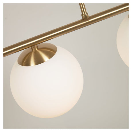 Mahala Loftlampe, 3 x Frostet glas/Messing finish - Unoliving.com