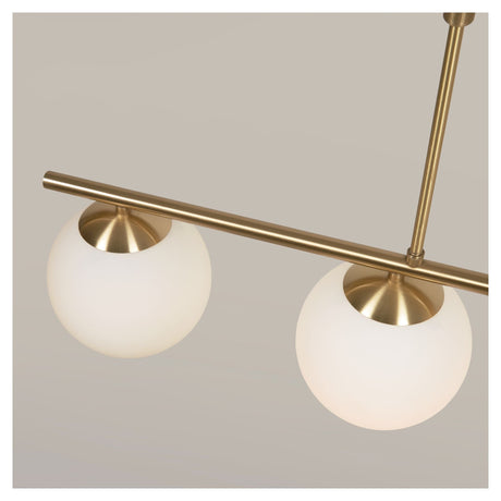 Mahala Loftlampe, 4 x Frostet glas/Messing finish - Unoliving.com