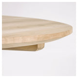 Maial Spisebord - Massiv Teak, Ø90 - Unoliving.com