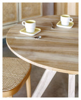 Maial Spisebord - Massiv Teak, Ø90 - Unoliving.com