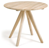 Maial Spisebord - Massiv Teak, Ø90 - Unoliving.com