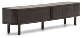 Mailen TV-Bord m. 2 låger, Askefinér/Mørk finish, 200x50 - Unoliving.com