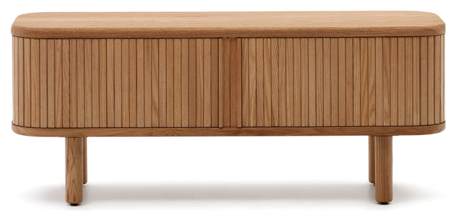 Mailen TV-Bord m. 2 låger, Askefinér/Naturlig finish, 120x50 - Unoliving.com