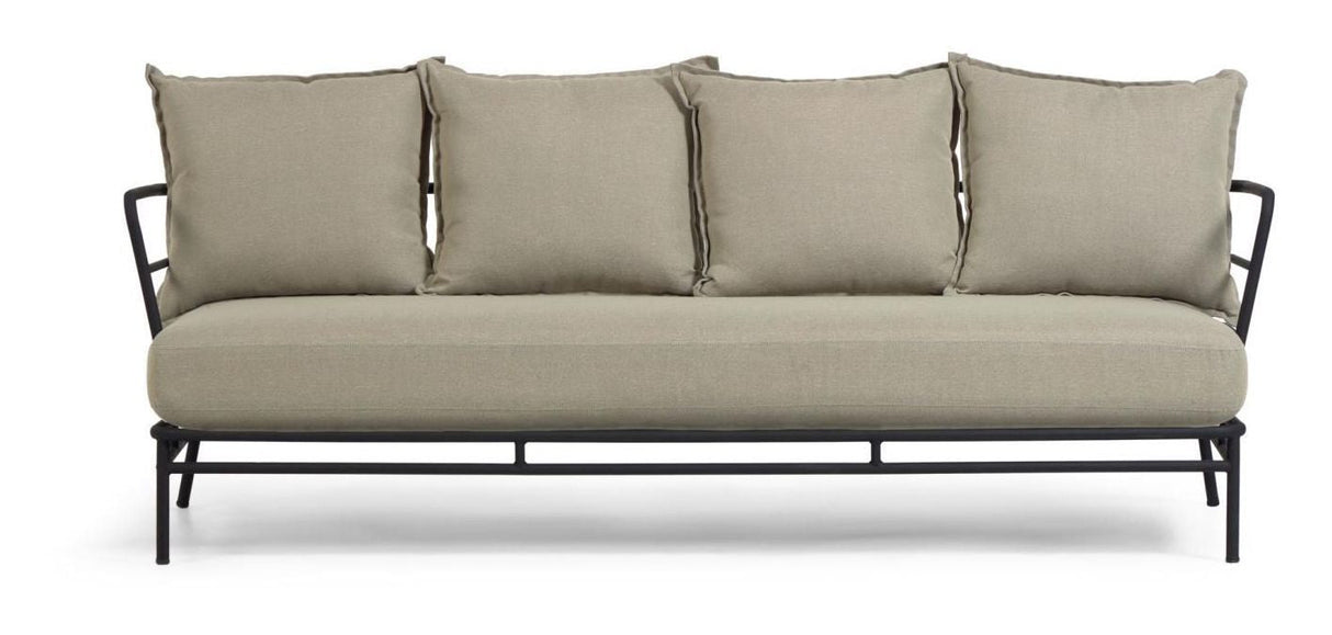 Mareluz Loungesofa m. hynder Sort/Grå - Unoliving.com