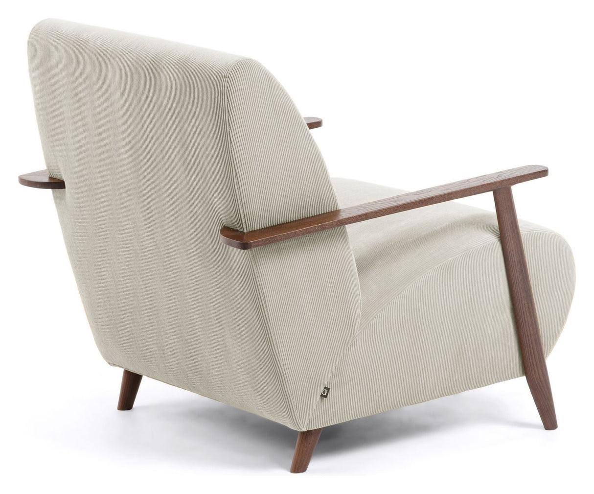 Marthan Loungestol Beige Fløjl - Unoliving.com