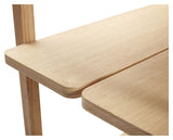 Mason Reol m. 5 hylder, Dobbel Large, Natur - Unoliving.com