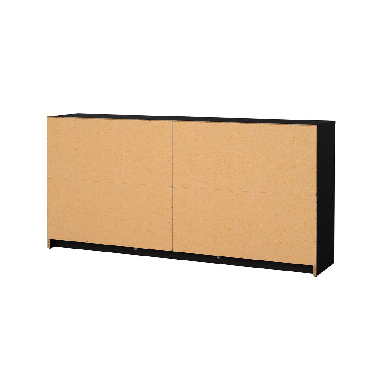 May Dobbelt kommode m. 6 skuffer, 143x30x68, Black - Unoliving.com