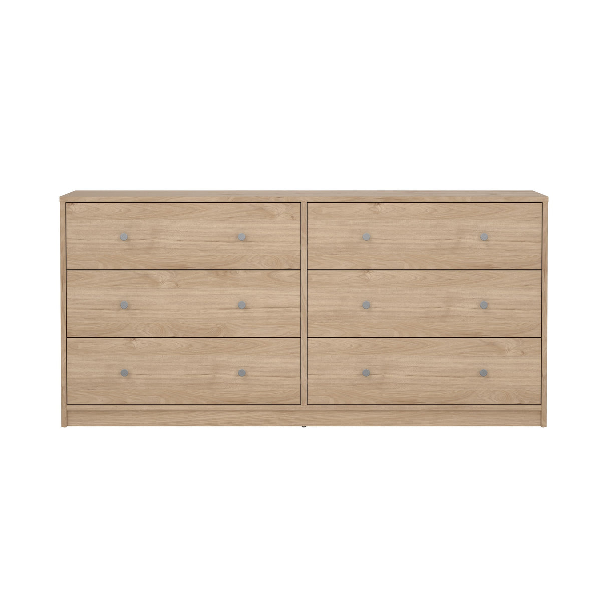 May Dobbelt kommode m. 6 skuffer, 143x30x68, Jackson Hickory - Unoliving.com