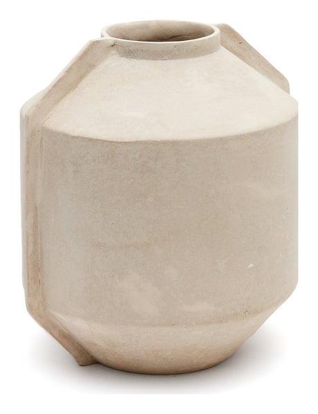 Meja Vase, Beige Papier-Mâché, H:38 - Unoliving.com