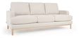 Mihaela 3-pers. Sofa, Hvid fleece - Unoliving.com