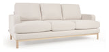 Mihaela 3-pers. Sofa, Hvid fleece - Unoliving.com