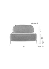 Milano 2-pers Sofa - Gul - Unoliving.com