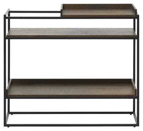 Milano Konsolbord Røget Egefinér/Sort Metal - Unoliving.com