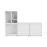 Mini Reol modul m. låge, New White - Unoliving.com