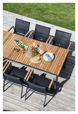 Mood Havebord, Teak/Alu, 208,5x100 - Unoliving.com