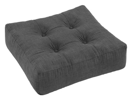 More Pouf, Dark Grey fløjl, 70x70 - Unoliving.com