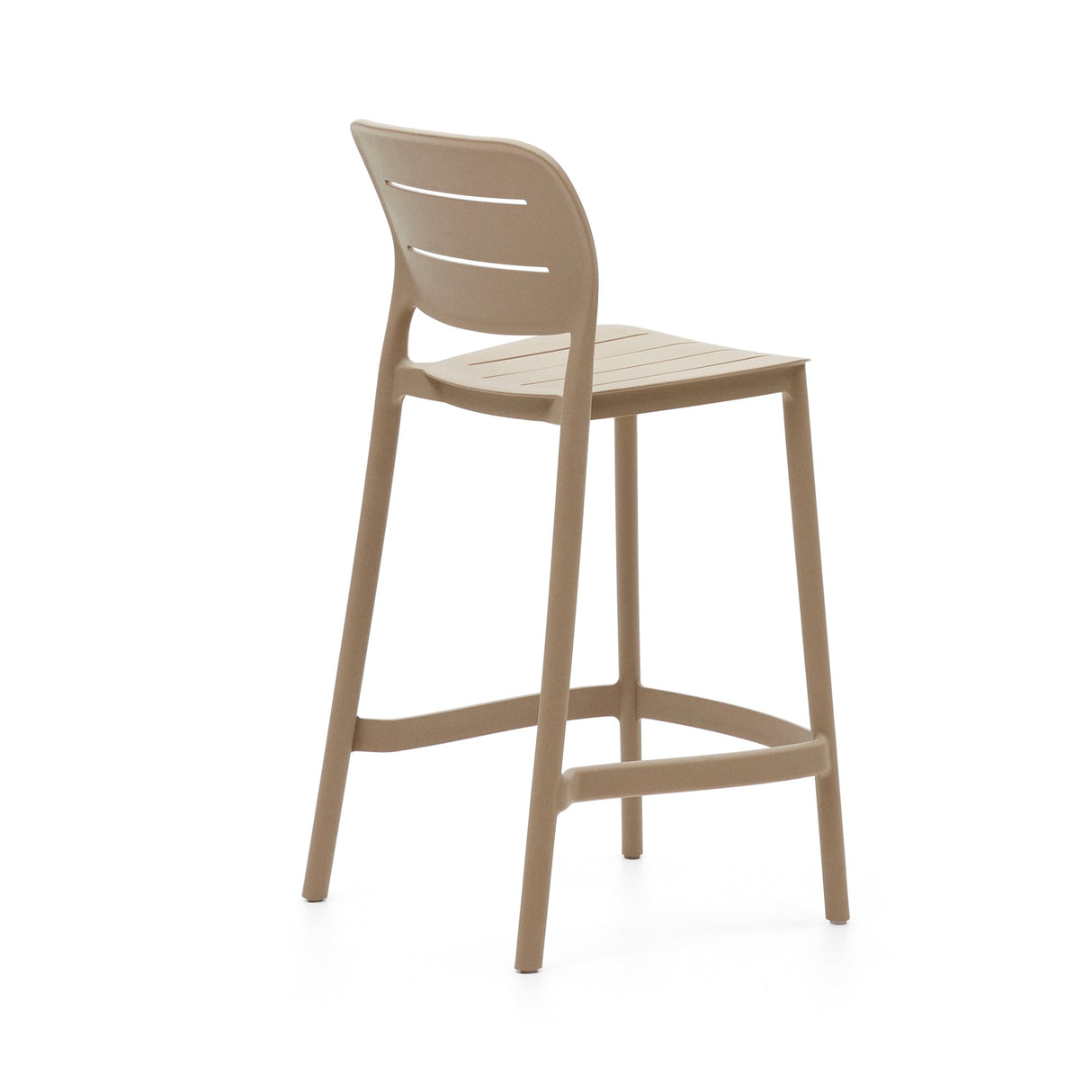 Morella Udendørs barstol, H: 65 cm, Beige plast