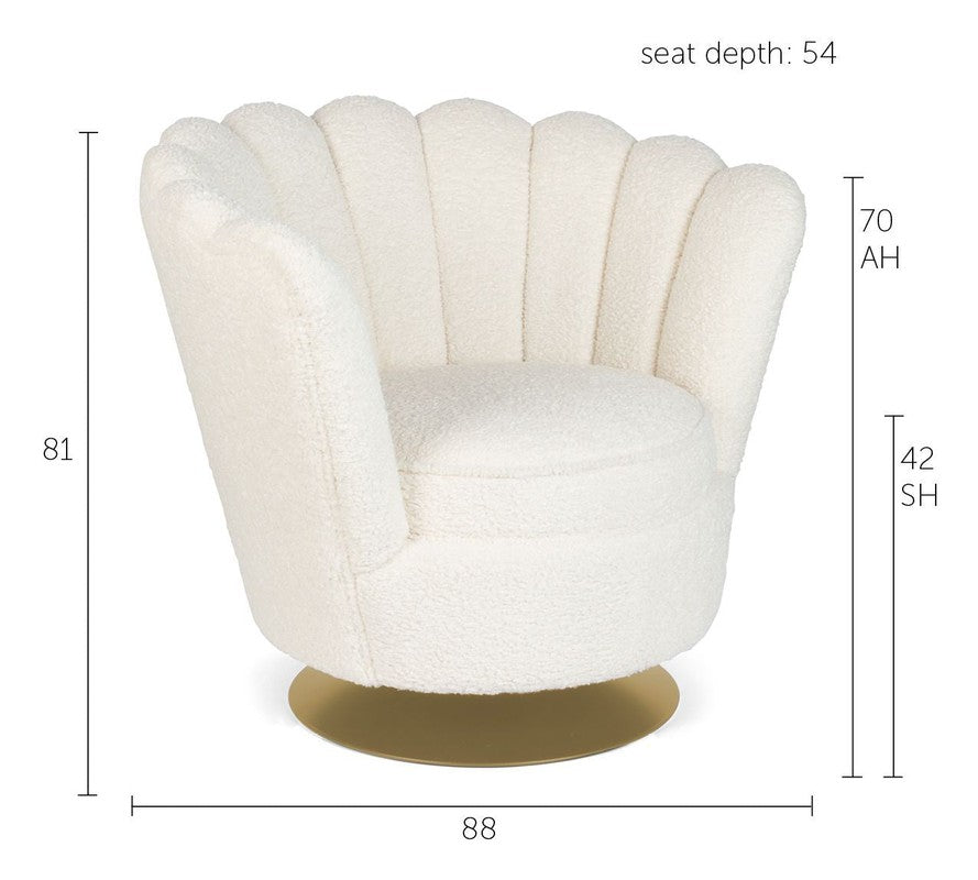 Mother of All Shells Loungestol - Teddy Offwhite - Unoliving.com