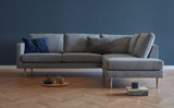 Nabbe 2-pers. Open End Sofa, højre, Grå - Unoliving.com