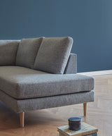 Nabbe 2-pers. Open End Sofa, højre, Grå - Unoliving.com