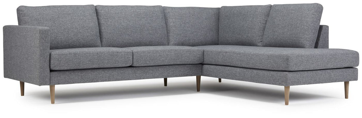 Nabbe 2-pers. Open End Sofa, højre, Grå - Unoliving.com