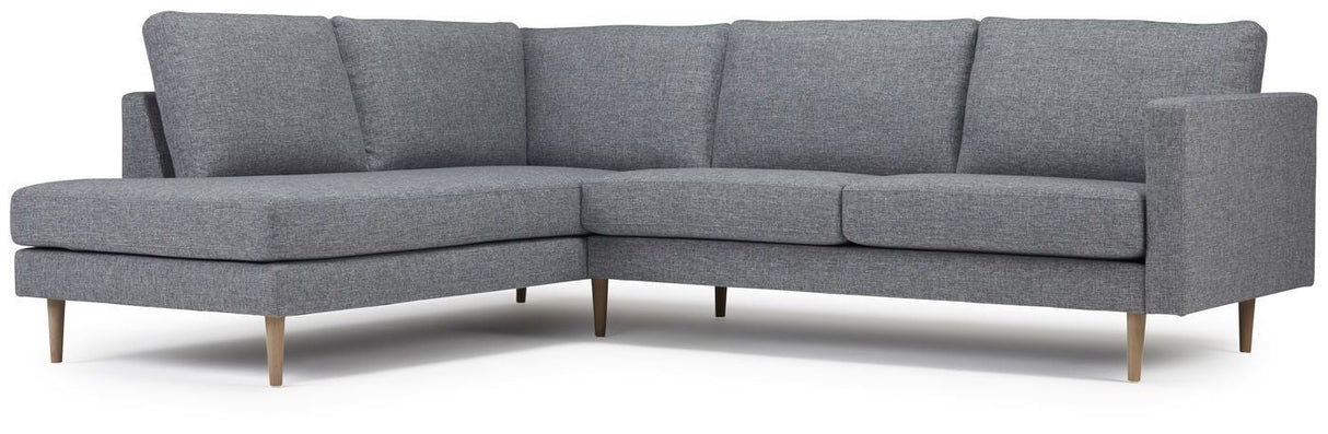 Nabbe 2-pers. Open End Sofa, venstre, Grå - Unoliving.com