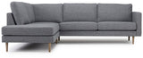 Nabbe 2-pers. Open End Sofa, venstre, Grå - Unoliving.com