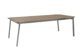 Naos Havebord Teak, rustf. stål, 220/320x100 - Unoliving.com