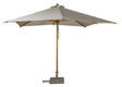 Naxos Parasol, 3*3m, Træ/Ecru Stof - Unoliving.com