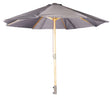 Naxos Parasol, 3m, Træ/Grå Stof - Unoliving.com