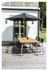 Naxos, Parasol 3m - Træ/grå - Unoliving.com