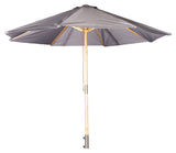 Naxos, Parasol 3m - Træ/grå - Unoliving.com