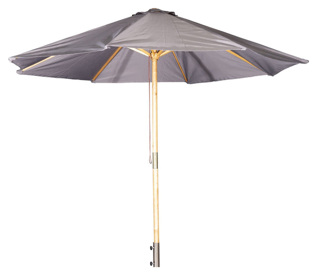 Naxos, Parasol 3m - Træ/grå - Unoliving.com