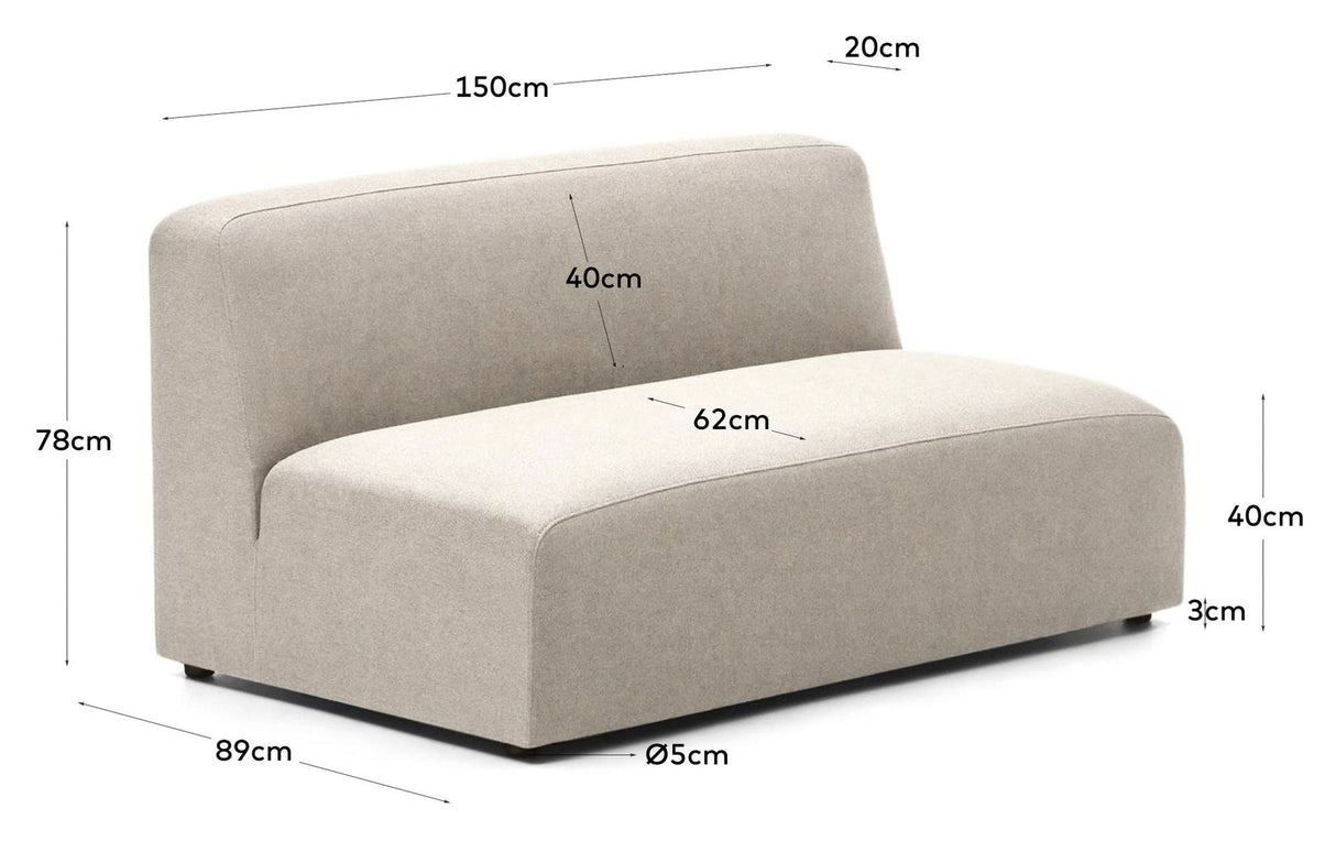 Neom 2-pers. Modulsofa, Beige