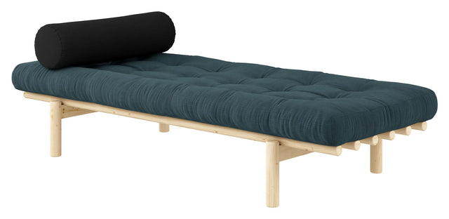 Next Daybed, Fyrretræ/Pale Blue fløjl - Unoliving.com