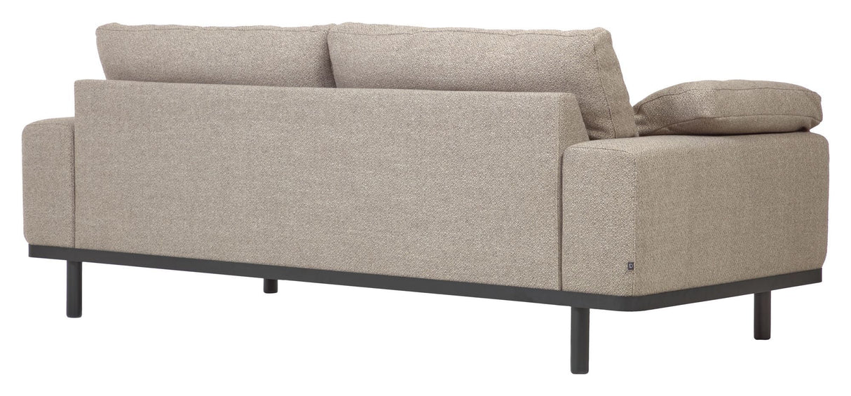 Noa 3-pers. Sofa, Beige m. sorte ben - Unoliving.com