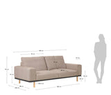 Noa 3-pers. Sofa, Beige/eg - Unoliving.com