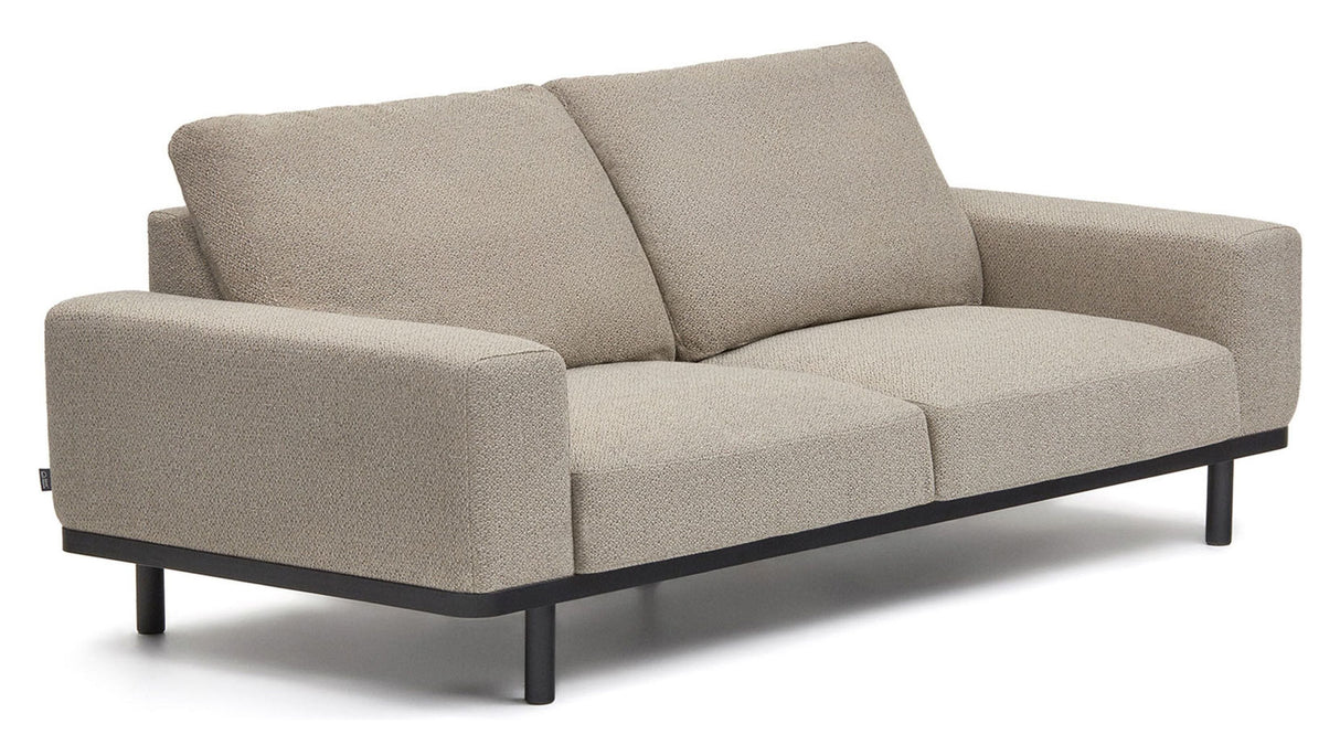 Noa 3-pers. Sofa, Beige/sort - Unoliving.com