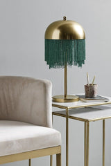 Nordal - Bordlampe m/frynser - Gylden - Unoliving.com