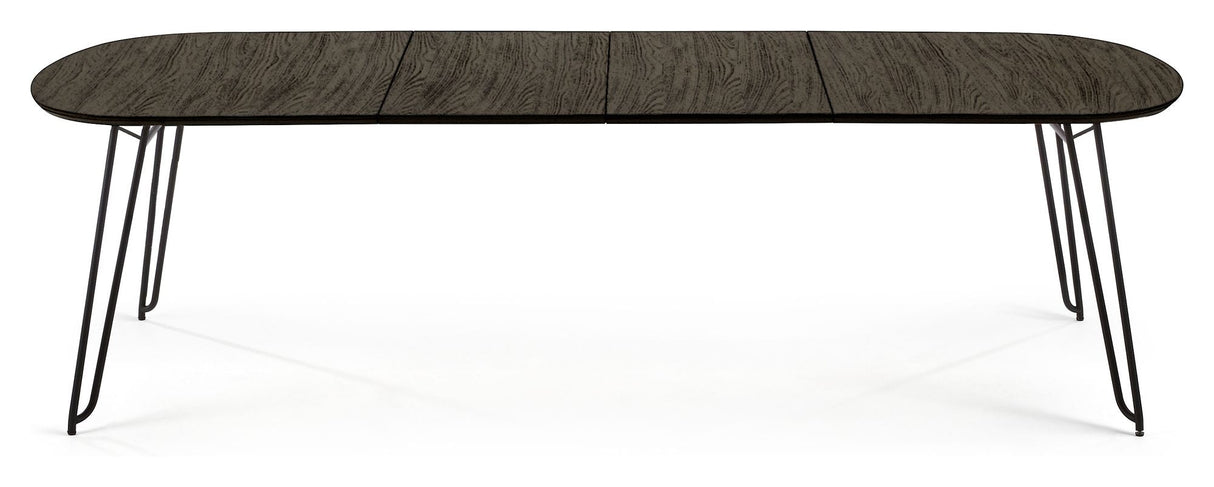 Norfort Spisebord, 170/320x100, Sort/Gråbrun - Unoliving.com