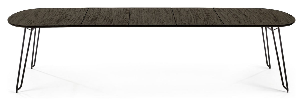 Norfort Spisebord, 170/320x100, Sort/Gråbrun - Unoliving.com