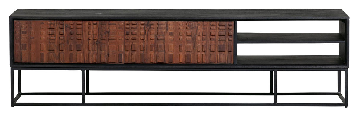 Nuts Tvbord - Valnødde finish/Sort - Unoliving.com