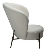 ORBIT Loungestol, Hvid/beige Stof - Unoliving.com