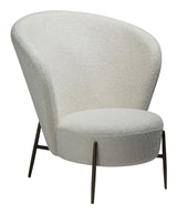 ORBIT Loungestol, Hvid/beige Stof - Unoliving.com